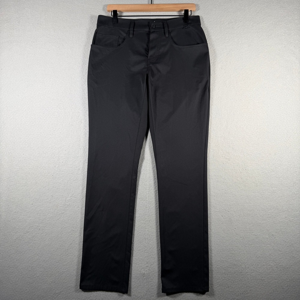 TravisMathew Mens Right On Time Black Golf Pants 1MT435 Size 30 Technical Fabric